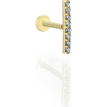 Sekiz Taşlı Çubuk Tragus Piercing