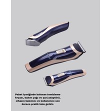 Uravas Store Profesyonel Şarjlı Saç ve Sakal Kesme Makinesi – Unisex, 12 mm Ayarlanabilir Başlık
