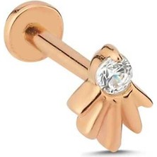 Yarım Yelpaze Model Tektaş Tragus Piercing