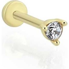 Mini Üç Tırnaklı Tektaş Tragus Piercing