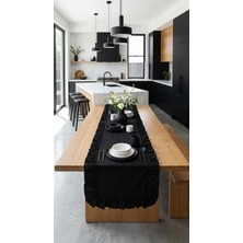 Kesene Göre Fırfırlı Kumaş Runner 40x110