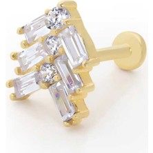 Üç Baget Yol Model Tragus Piercing