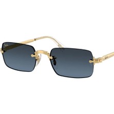 Ray-Ban 3928-54 001/S2 Kadın Güneş Gözlüğü Çerçevesiz Metal Altın Renk UV Filtreli