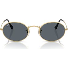 Ray-Ban 3547 001/R5 51 Unisex Güneş Gözlüğü Altın Mavi Çerçeve UV400