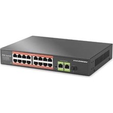 Hadron HDX1442 Aı Poe Switch 16 Port 2 Uplink 1 Sfp Gigabit 210W Siyah (Kdo)