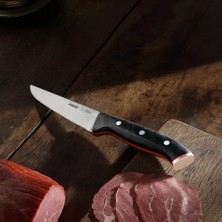 ALK 32101 Elite Kurban, Kasap Bıçağı 14,5 cm - Kahverengi Perçinli Kompozit Sap