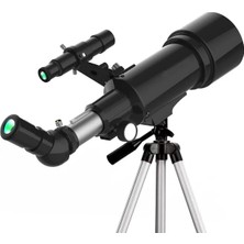 ALK 400X70MM Açıklıklı Refrakter Teleskoplar (15X150X), Telefon Adaptörlü Reflex