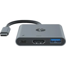 Vcom CUE15 Type-C To Hdmi(4K@60Hz)+Usb3.0+Pd 3.0 100W Çoklayıcı (Kdo)