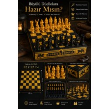 Major Hobi Harry Potter Temalı Satranç Takımı 22X22 cm – Dekoratif Satranç Seti ve Saklama Kutusu