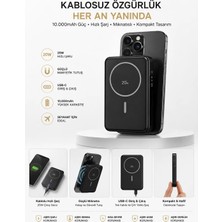 20W Hızlı Şarj Magsafe Powerbank | 10000MAH Taşınabilir Şarj Cihazı Type-C Giriş/çıkış