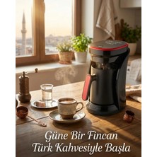 Armüz Bol Köpüklü Türk Kahvesi Makinesi Sesli Ikaz ve Otomatik Kapanma Özellikli