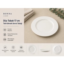 Bonna Loop Düz Tabak 17 cm Tatlı Kahvaltı Servis Tabağı