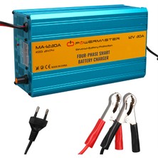 Powermaster MA-1230A 12 Volt - 30 Amper Dört Fazlı Akıllı Akü Şarj Cihazı