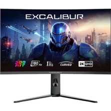 Casper 31.5" Excalibur M.E315QVC-C 2k Qhd 180HZ 1ms Pivot Curved 2xhdmi 2xdp Oyuncu Monitörü (Kdo)