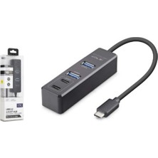 İetop Ietop TU1009 Type-C 3.2 Gen2 Hub 4 Port 10 Gbps Siyah (Kdo)