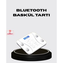 Uravas Store Mey Ithalat® Akıllı Dijital Baskül – Bluetooth Bağlantılı, 8 Ölçüm Verili, Akıllı Vücut Analiz Tartısı