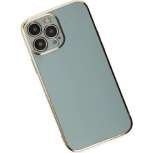 Uravas Store Newface Iphone 13 Pro Kılıf Volet Silikon - Açık Yeşil