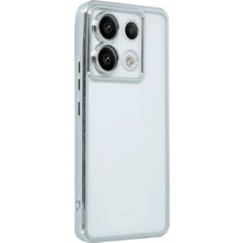 Uravas Store Newface Xiaomi Redmi Note 13 Pro 4g Kılıf Razer Lensli Silikon - Gümüş