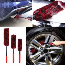 Uravas Store 3lü Bükülebilen Peluş Detaylı Temizlik Için Oto Jant, Egzos Temizleme Fırçası (5528)