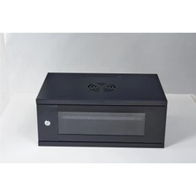 Racksan SE-6407S 7u Duvar Tipi Kabinet (350-530-400) Raf+Fan+Priz (Kdo)