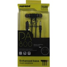 Megatech Papada PA800 Siyah Renk Mikrofonlu Mıknatıslı Kulaklık (Kdo)