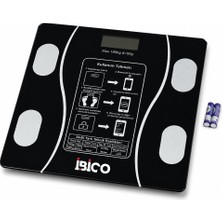 Uravas Store Bluetooth - Vücut Analizli Dijital Baskül Terazi Tartı 180KG/50G Yağ - Su - Kas Oran - Bmı İ11-023 (5528)