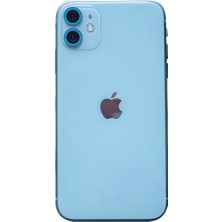 Uravas Store Newface Apple iPhone 11 Neon Fosforlu Kamera Lens - Mavi