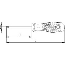 Uravas Store Izeltaş 4775180040 Torx Uçlu Tornavida T40