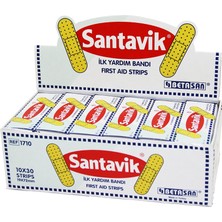 Uravas Store Santavik 10 x 30 Yara Bantı = 1 Kutu Içinde 300 Adet Yara Bandı Vardır (5528)