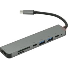 Frisby FA-7662TC USB Type-C™ - HDMI + Sd-Tf + USB 3.0 Adaptör + Pd Şarj (Kdo)