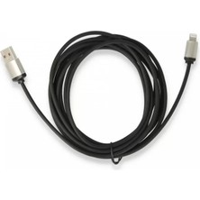 Uravas Store Newface USB To Lightning 3m Kablo - Siyah