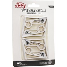 Uravas Store 4 Parça Plastik - Yaylı Masa Örtüsü Mandalı Kıskacı (5528)