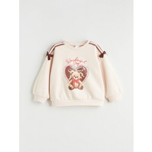 Lc Waikiki Yeni Sezon Ayı Teddy Baskılı Kız Çocuk Sweatshirt