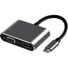 Frisby Frısby FA-7678C Type-C - Hdmı+Vga 4KX2K Adaptör (Kdo)