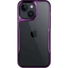 Uravas Store Newface Apple iPhone 15 Kılıf Boyi Silikon Kapak - Derin Mor