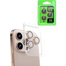 Uravas Store Newface Apple iPhone 16 Pro Max Raze Metal Kamera Lens - Natural Grey