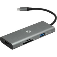 Frisby FA-7712TC USB Type-C™ Hub (Hdmı + 3 x USB 3.0 + Sd-Tf + Pd Şarj) (Kdo)