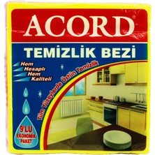 Uravas Store Acord KOD-384 9 Parça  Temizlik Bezi 35X37CM (5528)