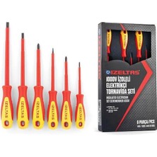 Uravas Store Izeltaş 4140009106 1000V Izoleli Elektrikçi Tornavida Seti 6 Parça