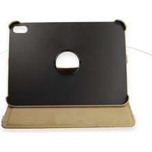 Uravas Store Newface Ipad 2022 10.9 (10.nesil) Kılıf 360 Tablet Deri Kılıf - Gold