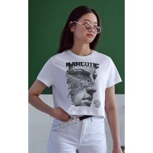 Velmora Fashion Unisex Oversize 24/1 Penye DTF Baskılı Tişört - DTF172
