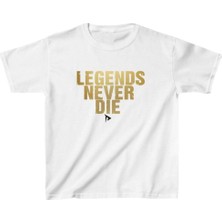 Tarz Yeri Unisex Çocuk Baskılı T-Shirt - Beyaz