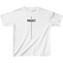 Tarz Yeri Çocuk Unisex Baskılı T-Shirt - Beyaz
