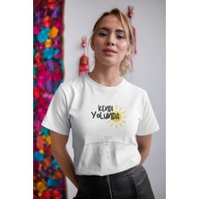 Unisex Erkek/Kadın Özel Baskılı Modern Fit %100 Pamuk Bisiklet Yaka T-Shirt