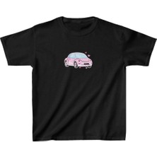 Tarz Yeri Unisex Çocuk Baskılı T-Shirt - Siyah