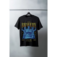 Velmora Fashion Unisex Oversize 24/1 Penye DTF Baskılı Tişört - DTF140
