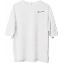 Tarz Yeri Erkek Kısa Kol Tişört Bisiklet Yaka ATATÜRK Baskılı T-Shirt -  Beyaz