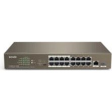 Tenda TEF1118P-16-150W 16 Port Poe+ 10-100 Switch Çelik Kasa Rack Mount (Kdo)