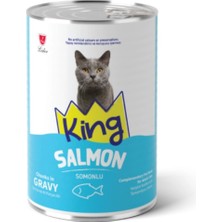Uravas Store Somonlu Sos Içinde Parçacıklı Yetişkin Kedi Konservesi 415G