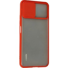 Uravas Store Newface Xiaomi Mi 11 Lite Kılıf Palm Buzlu Kamera Sürgülü Silikon - Kırmızı